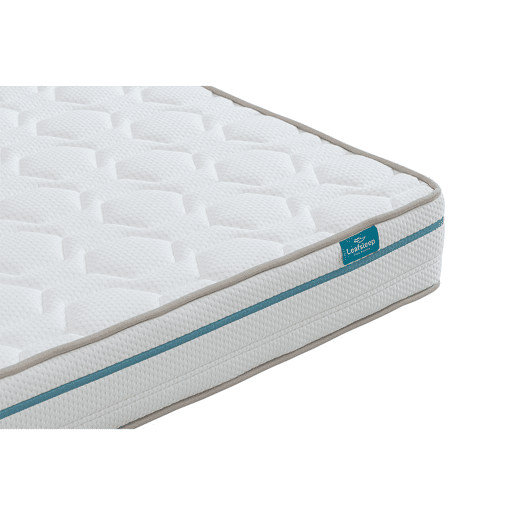 Leafsleep Cloud One 200 x 105 cm u2014 colchão 21 cm e sommier 15 cm, altura total 51 cm, Madeira Clara.