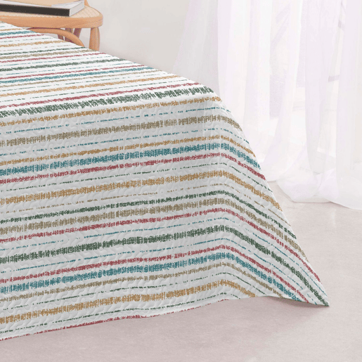 Colcha Dupla Face Reversível Bouti Sedi 180cm Donegal Collections