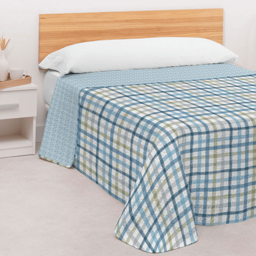 Colcha Dupla Face Reversível Bouti Teln 150cm Donegal Collections