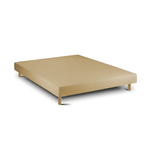 Conjunto Viscoflex Ortopédico e Sommier 15 cm Bege, 200 x 105 cm, Altura total 52 cm.