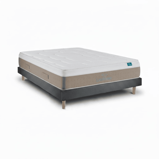 Leafsleep Conjunto Cloud Cotton com kit de madeira Milano Anthracite 200 x 105 cm, altura 58 cm. Leafsleep Conjunto Cloud Cotton com kit de madeira Milano Anthracite 200 x 105 cm, altura 58 cm.