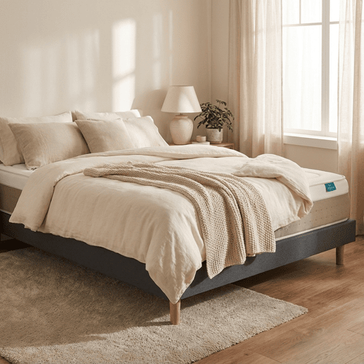 Leafsleep Conjunto Cloud Cotton com kit de madeira Milano Anthracite 200 x 105 cm, altura 58 cm. Leafsleep Conjunto Cloud Cotton com kit de madeira Milano Anthracite 200 x 105 cm, altura 58 cm.