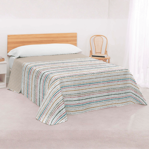 Colcha Dupla Face Reversível Bouti Sedi 135cm Donegal Collections