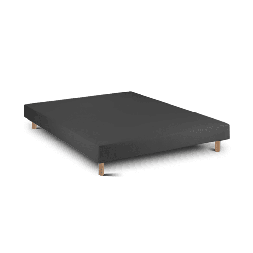 Conjunto Viscoflex Ortopédico 22 cm viscoelástico + Sommier com pés de madeira 15 cm FSC, 200 x 90 cm, Altura 52 cm, Madeira Clara.