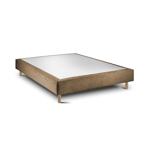 Conjunto Luxury com sommier 20 cm Tribu Taupe, 190 x 120 cm, altura total 62 cm.