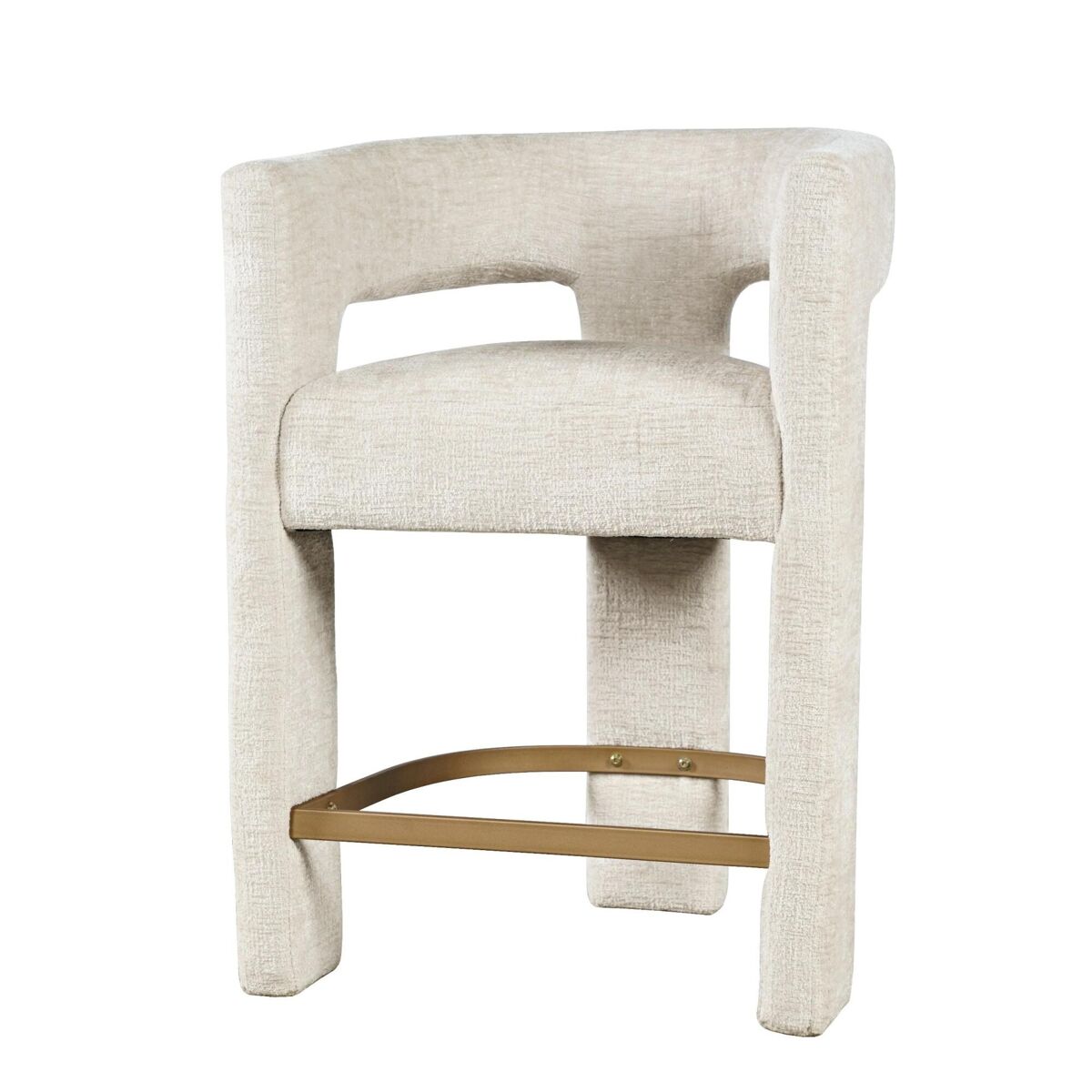 Taburete de bar leith 61x57x89 beige