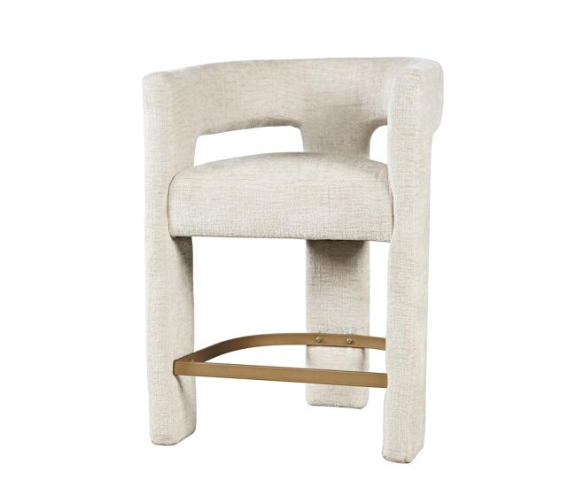 Taburete de bar leith 61x57x89 beige