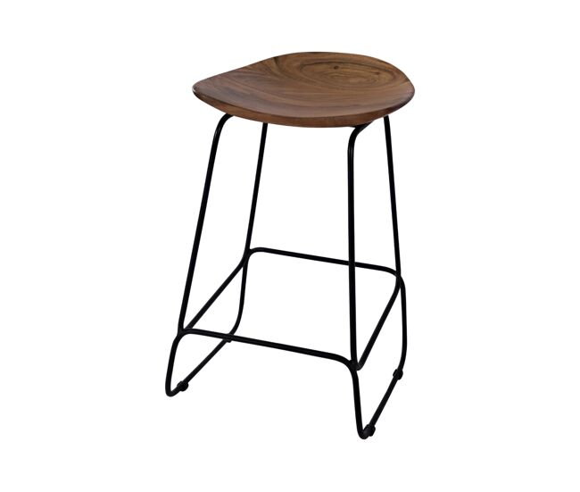 Taburete de bar avola 41x41x61 marrón