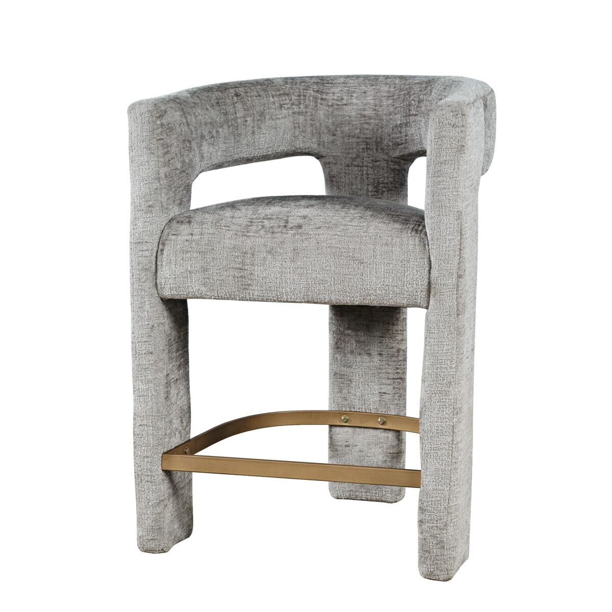 Taburete de bar leith 61x57x89 gris