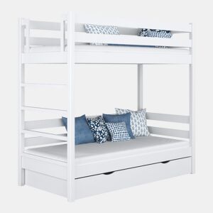 Beliche de madeira com gaveta N03 branco