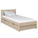 Cama individual de roble con cajón N02 80x180 Cama individual de roble con cajón N02 80x180 Roble