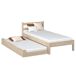 Cama individual de roble con cajón para colchón N01 80x200 Cama individual de roble con cajón para colchón N01 80x200 Roble