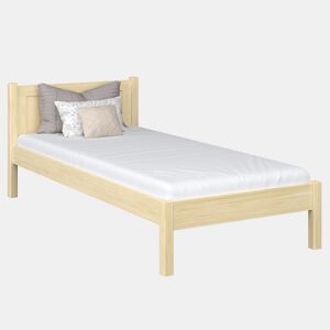 Cama individual de madeira N02 pinho incolor