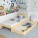 Cama individual de madera con cajón N02 80x190 Cama individual de madera con cajón N02 80x190 Pino