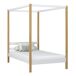 Cama individual de madera con dosel N01 100x200 Cama individual de madera con dosel N01 100x200 Madera
