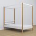 Cama individual de madera con dosel N01 100x200 Cama individual de madera con dosel N01 100x200 Madera