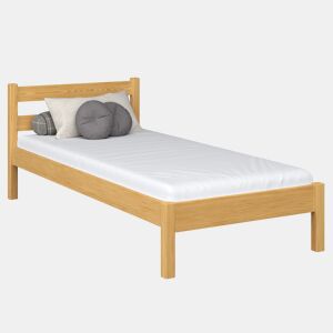 Cama individual de madeira N01 pinho natural