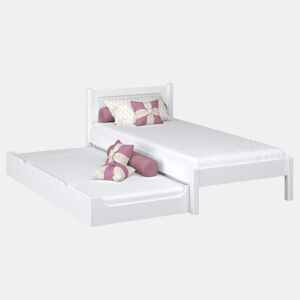 Cama individual com gaveta para colchão N02 branco