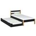 Cama individual de madera con cajón para colchón N01 100x200 Cama individual de madera con cajón para colchón N01 100x200 Negro