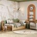 Cama individual de madera con cajón N02 100x190 Cama individual de madera con cajón N02 100x190 Pino