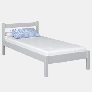 Cama individual de madeira N01 cinza