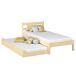 Cama individual de madera con cajón para colchón N01 80x180 Cama individual de madera con cajón para colchón N01 80x180 Pino