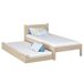 Cama individual de roble con cajón para colchón N02 100x200 Cama individual de roble con cajón para colchón N02 100x200 Roble