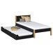 Cama individual con cajón para colchón N02 80x180 Cama individual con cajón para colchón N02 80x180 Negro