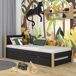 Cama individual con cajón para colchón N02 80x180 Cama individual con cajón para colchón N02 80x180 Negro