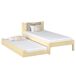 Cama individual con cajón para colchón N02 80x190 Cama individual con cajón para colchón N02 80x190 Pino