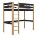 Cama alta de madera N05 90x200 Cama alta de madera N05 90x200 Negro