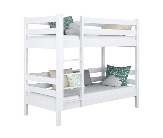 Litera de madera n01 blanco