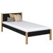 Cama individual de madera N02 80x190 Cama individual de madera N02 80x190 Negro