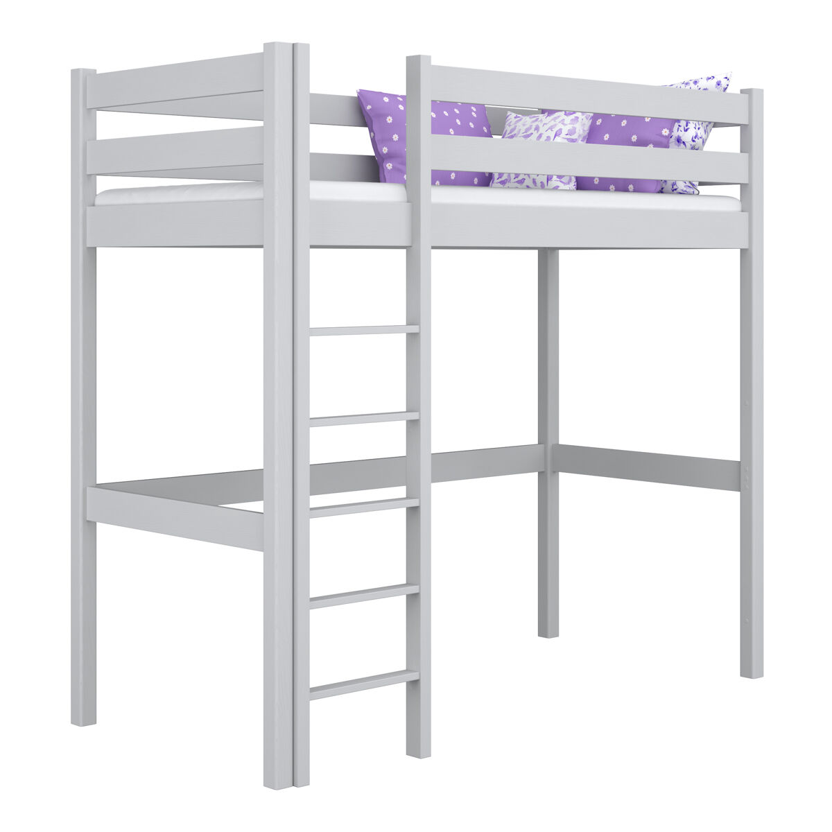 Cama alta de madera N05 90x180