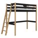 Cama alta de madera N02 120x190 Cama alta de madera N02 120x190 Negro