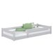 Cama baja de madera N02 90x190 Cama baja de madera N02 90x190 Blanco/ Gris