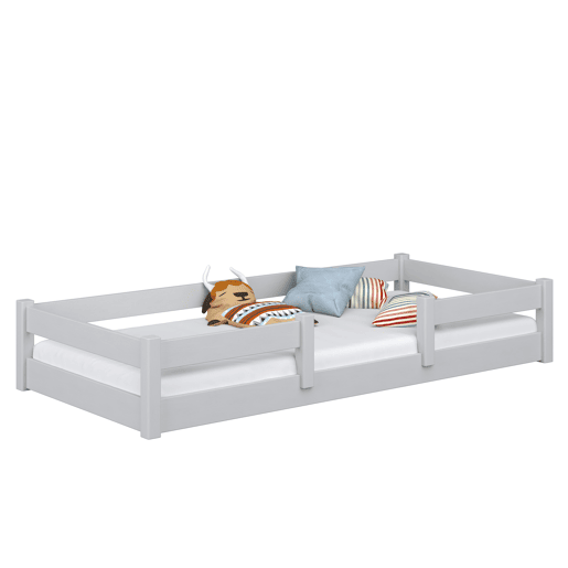 Cama baixa de madeira N01 cinza Cama baixa de madeira N01 cinza