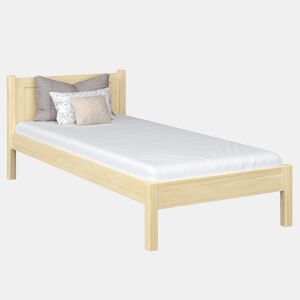 Cama individual de madeira N02 pinho incolor