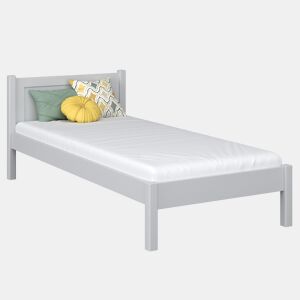 Cama individual de madeira N02 cinza