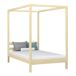 Cama individual de madera con dosel N01 100x190 Cama individual de madera con dosel N01 100x190 Pino