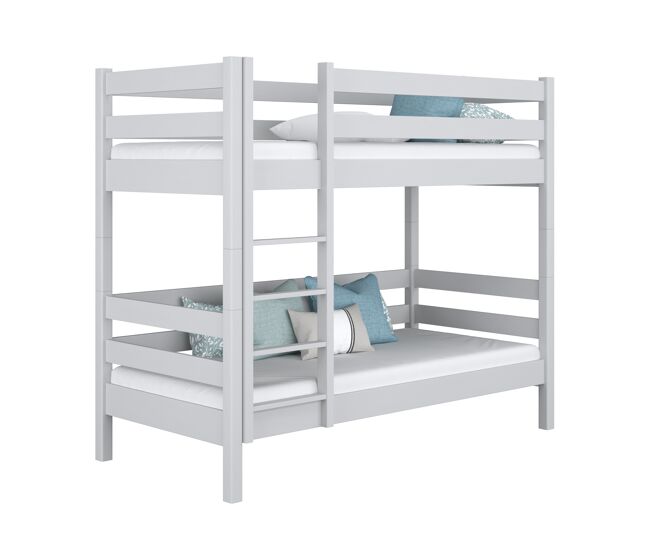 Litera de madera n01 gris