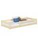 Cama baja de madera N02 80x190 Cama baja de madera N02 80x190 Pino