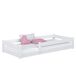Cama baja de madera N02 90x180 Cama baja de madera N02 90x180 Blanco/ Gris