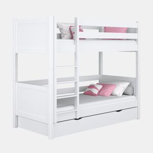 Beliche de madeira com gaveta N02 branco