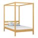 Cama individual de madera con dosel N01 80x200 Cama individual de madera con dosel N01 80x200 Pino