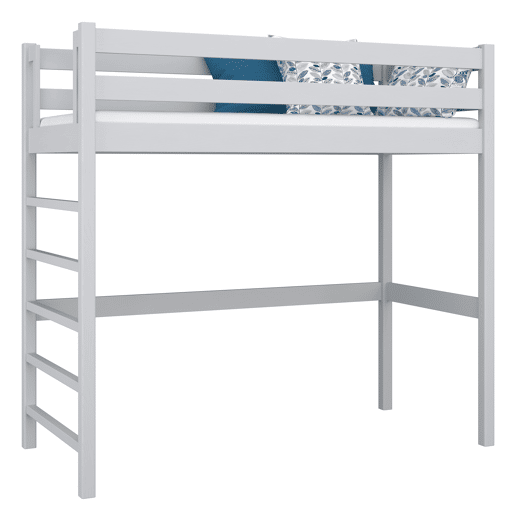 Cama alta de madeira N01 cinza Cama alta de madeira N01 cinza