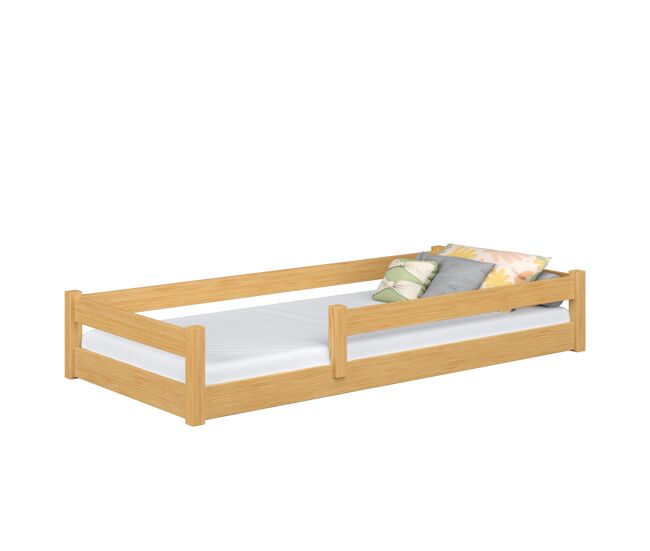 Cama baja de madera n02 pino natural