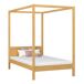 Cama individual de madera con dosel N02 120x180 Cama individual de madera con dosel N02 120x180 Pino