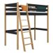 Cama alta de madera N03 80x200 Cama alta de madera N03 80x200 Negro