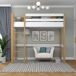 Cama alta de madera N06 100x180 Cama alta de madera N06 100x180 Madera